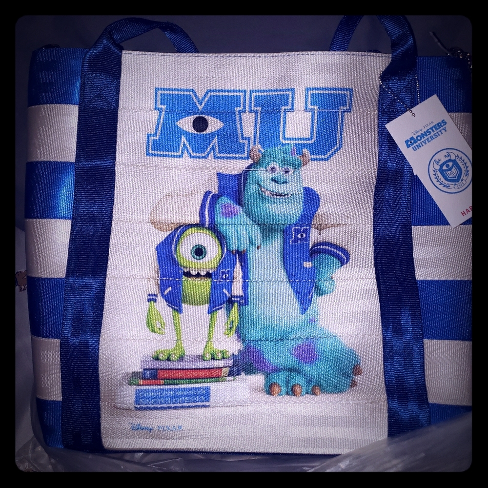 Harveys Monsters University Disney Poster Tote